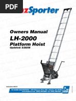 Owners Manual Platform Hoist: Updated: 5/28/08