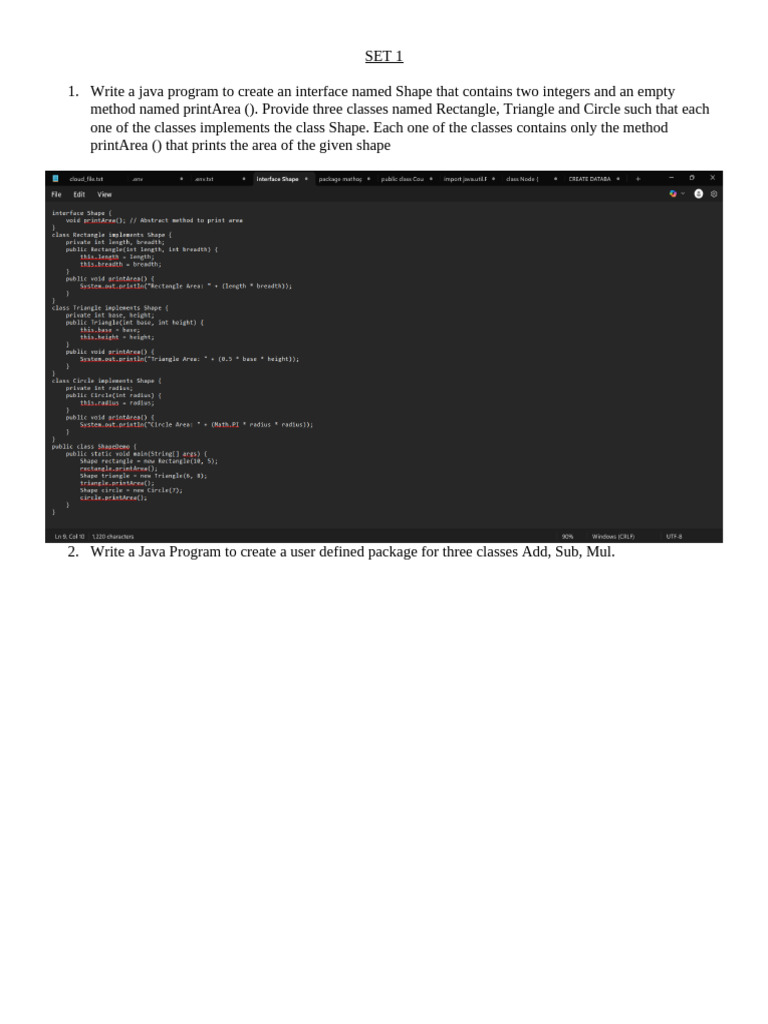 Java Programming Exercises and Examples | PDF | Java (Programming ...