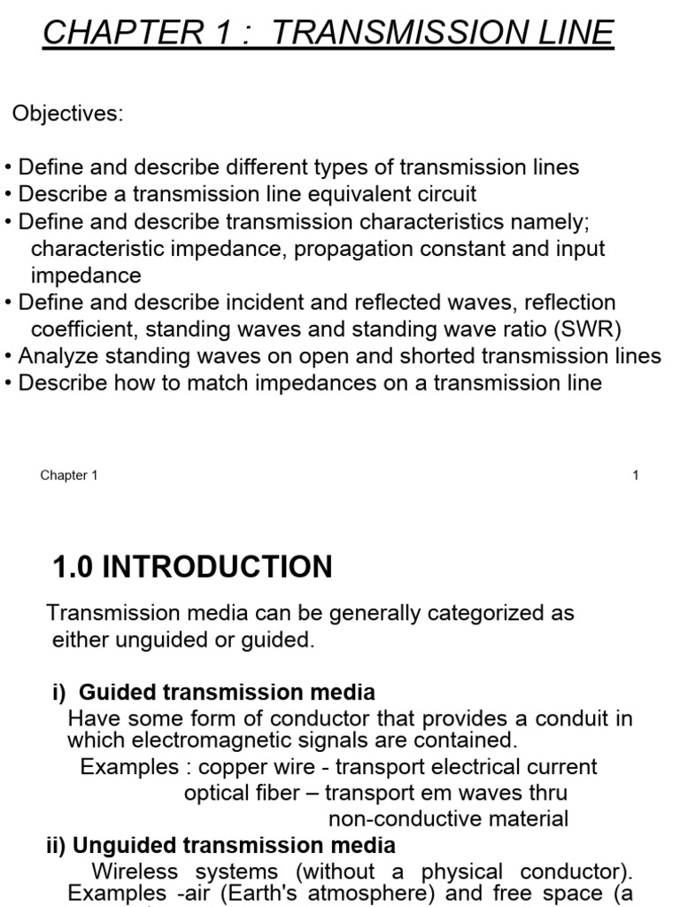 Transmission Line Fundamentals Explained | PDF | Transmission Line ...