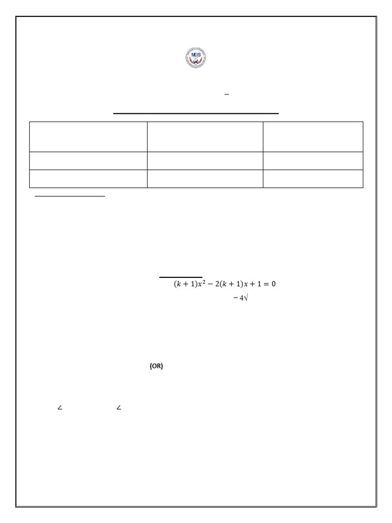 1096gr10 Pb3 Mathstandard QP | PDF | Area | Circle