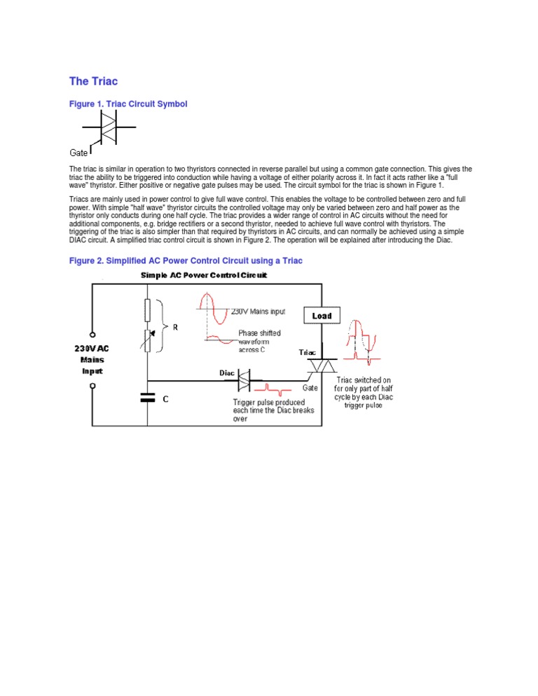 The Triac | PDF | Power Electronics | Electric Power