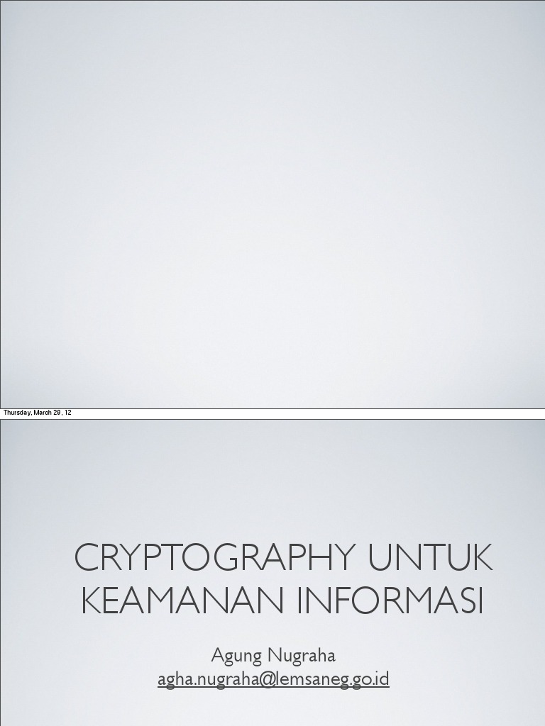 Cryptography in Information Security | PDF | Cryptography | Encryption