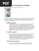 Four Types of Assessment for Nursing