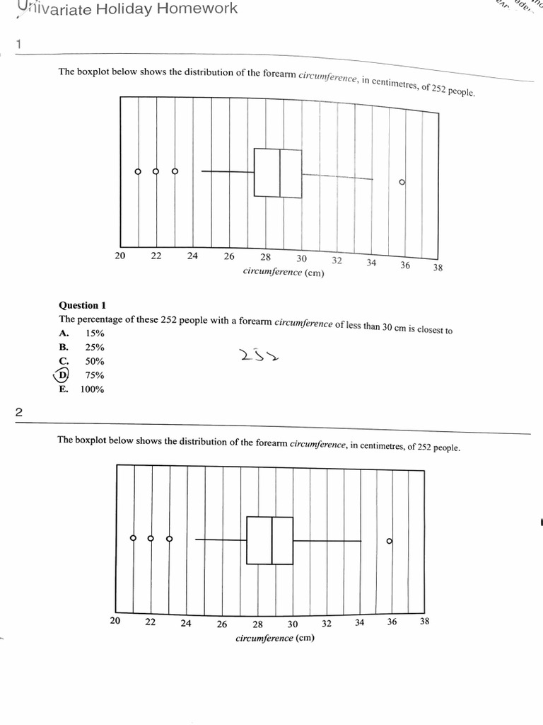 General Math Holiday Homework | PDF