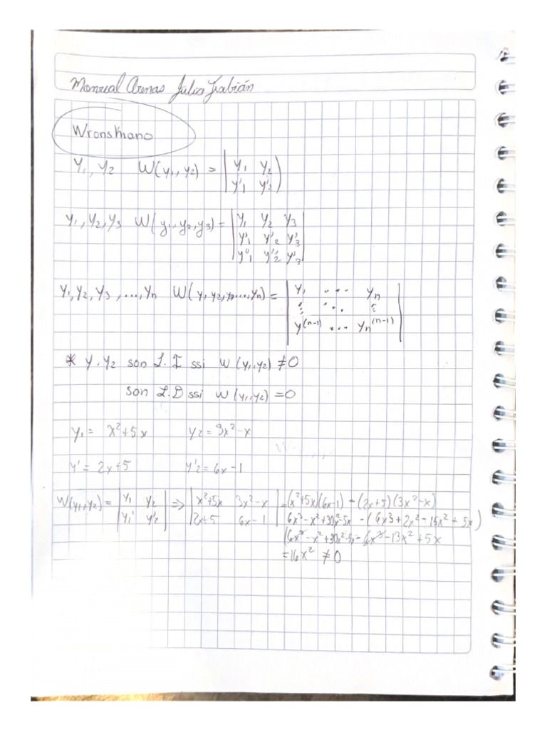 Leccion 4 Variacion de Parametros CE - MAJF ED | PDF