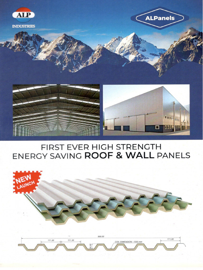 New Launch - Roof and Wall Panels - ALP Industries | PDF