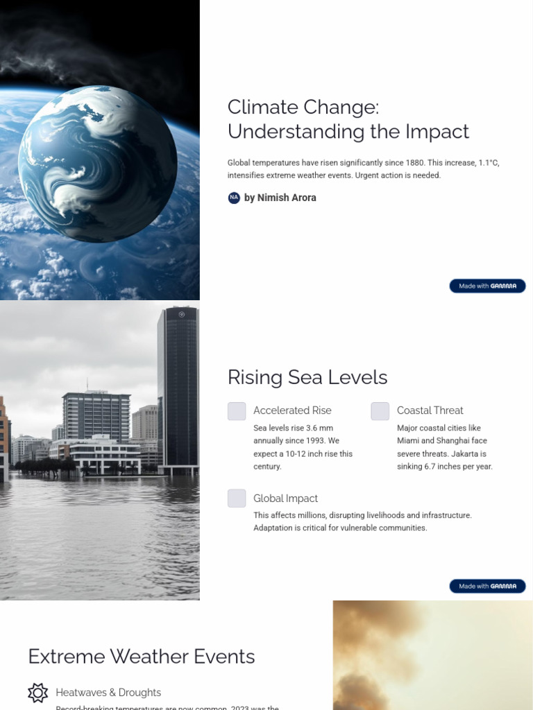 Climate Change: Urgent Action Needed | PDF | Climate Change | Climate