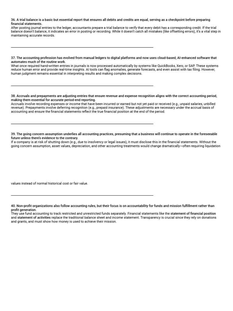Essential Accounting Concepts Explained | PDF | Debits And Credits ...