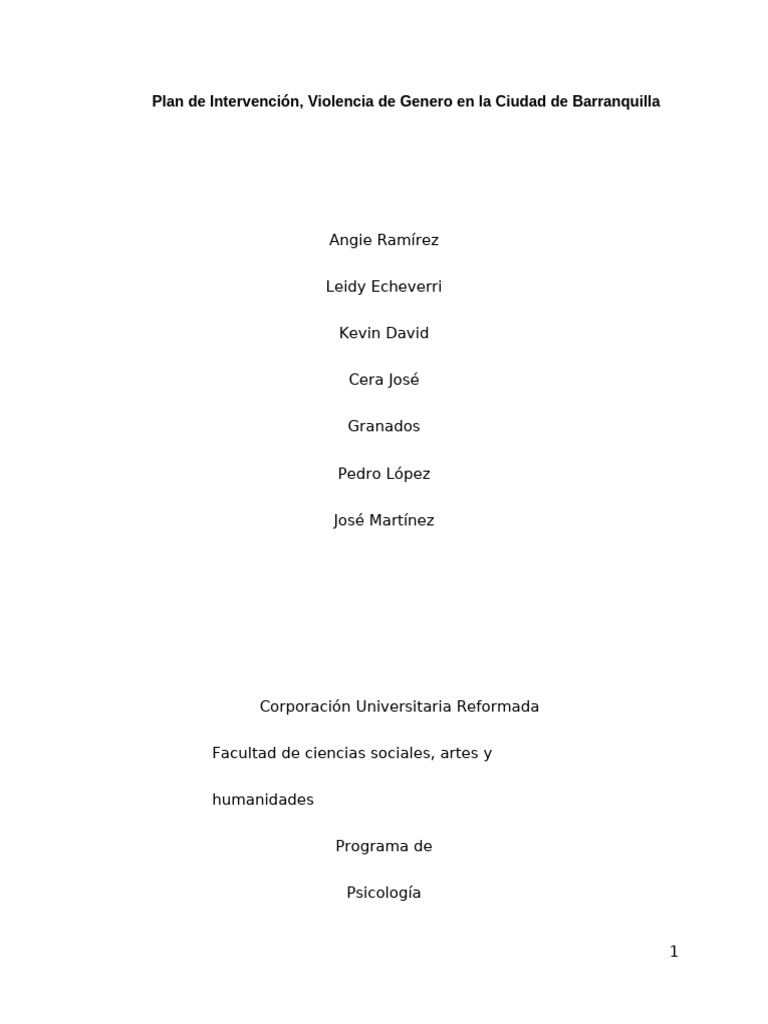Violencia de Genero (1) ACTUALIZADOO Final | PDF | Violación | Violencia