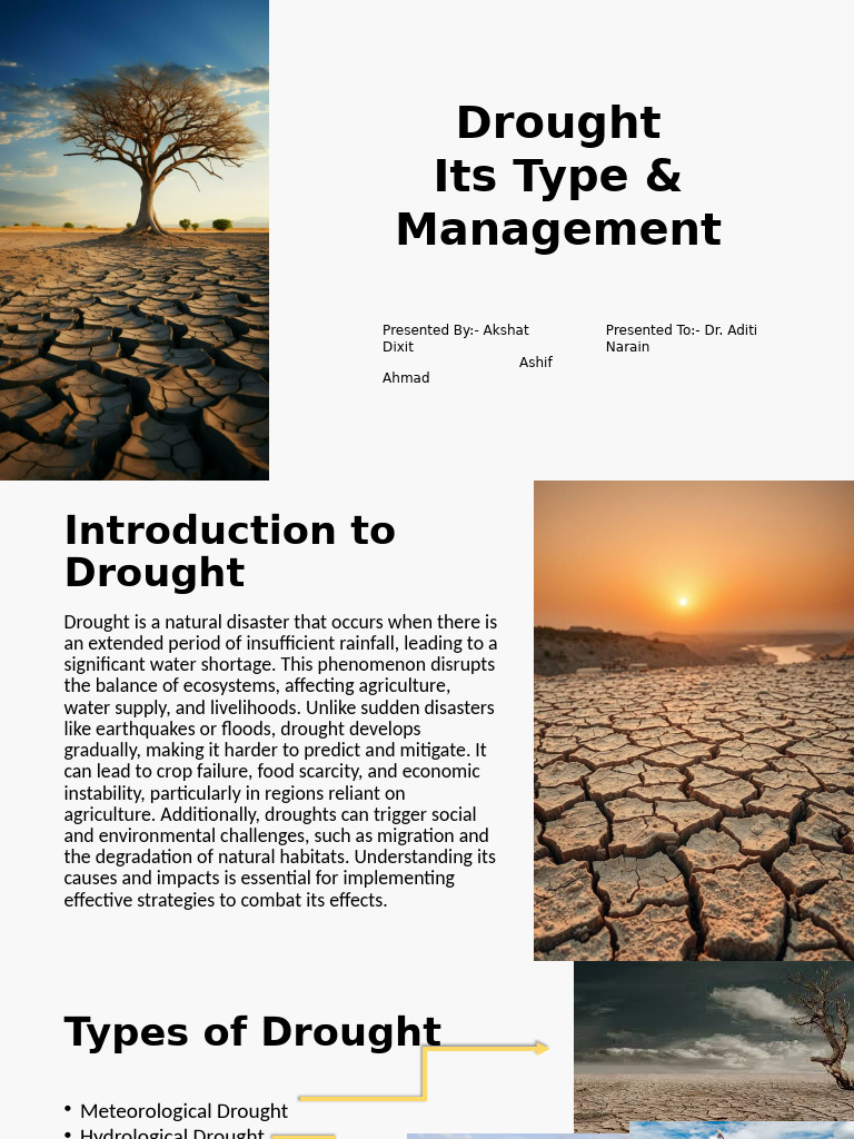 Types and Management of Drought | PDF | Drought | Agriculture