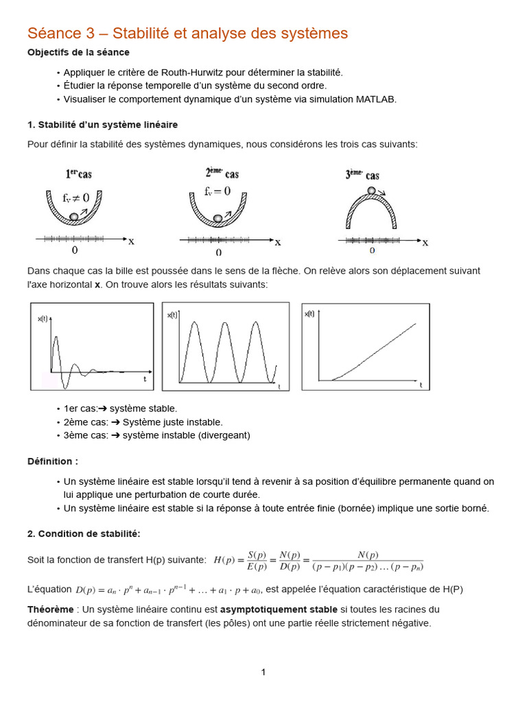 Stabilité des systèmes dynamiques | PDF | Mathématiques appliqués ...