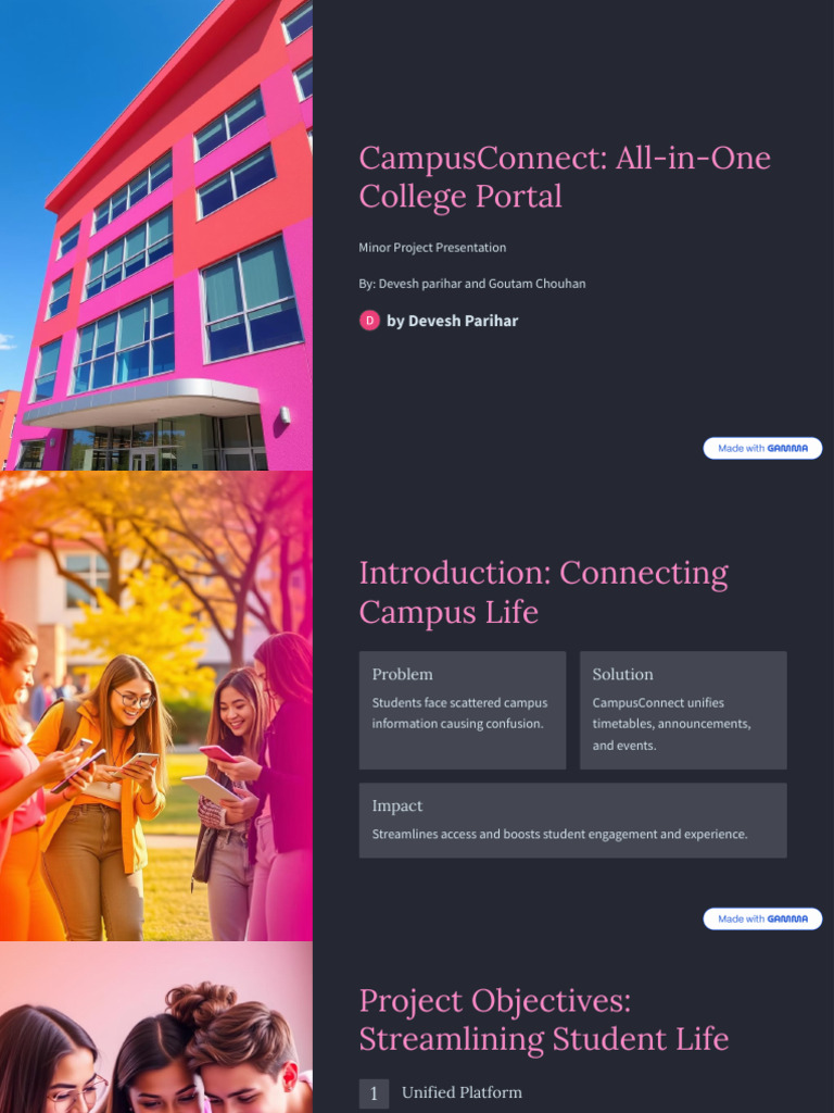 CampusConnect Streamlining College Life PDF