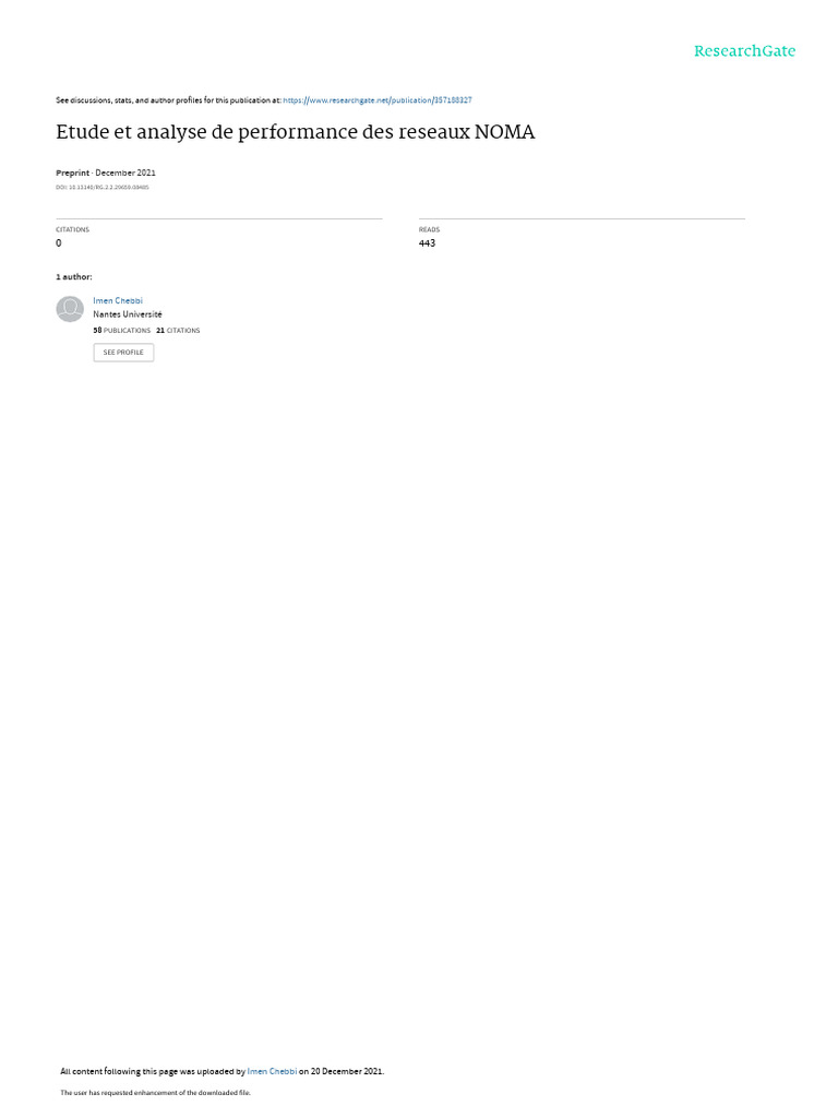 Performance Analysis of NOMA Networks | PDF | Channel Access Method ...