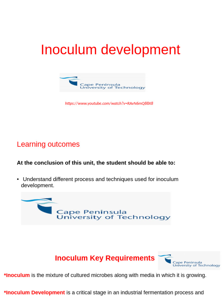 Inoculum Development-Sterilisation and Containment | PDF ...