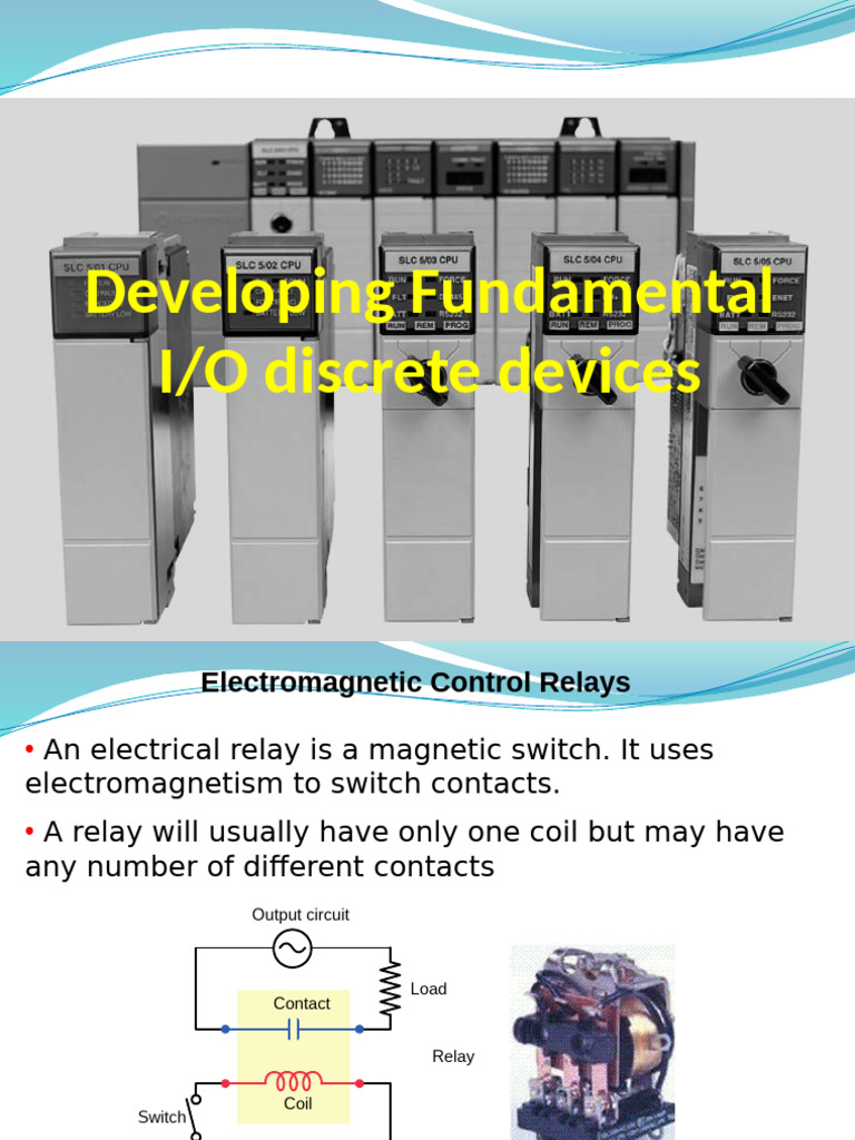 IO Discrete Devices | PDF | Relay | Switch