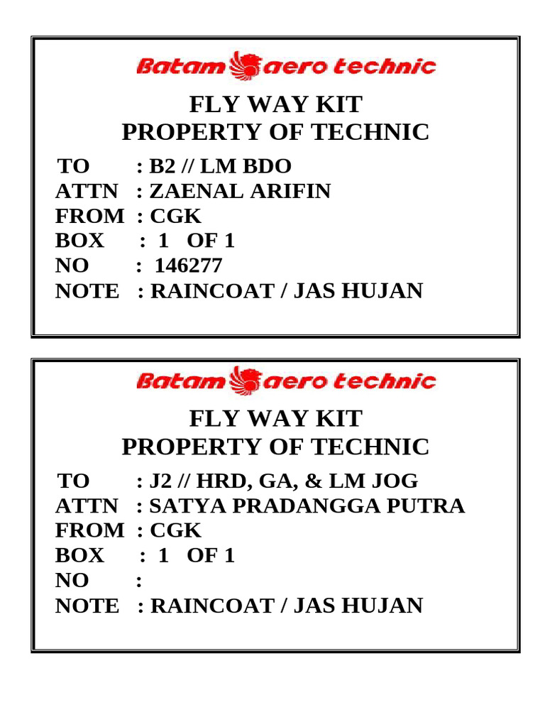 Fly Way Kit Ga | PDF