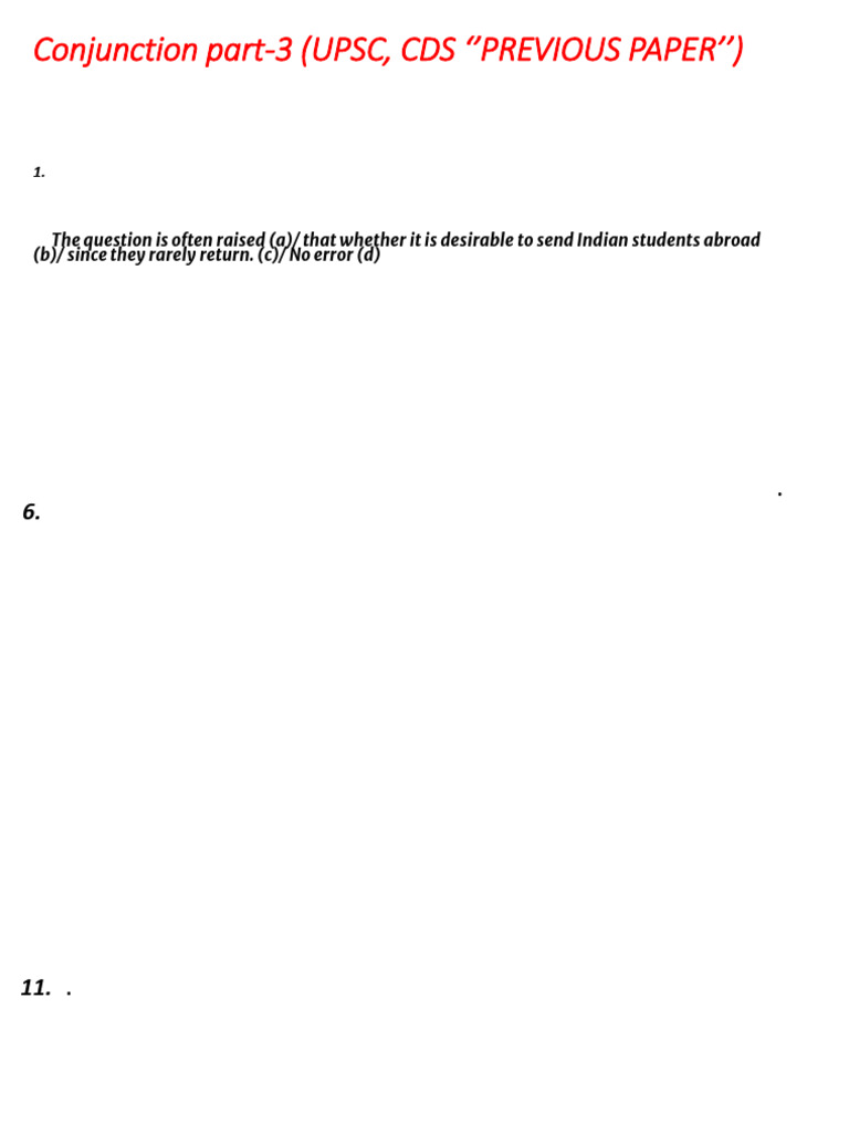 Conjunction Errors in CDS Papers | PDF