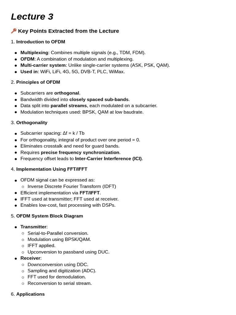 OFDM and Spread Spectrum Systems Overview | PDF | Orthogonal Frequency ...