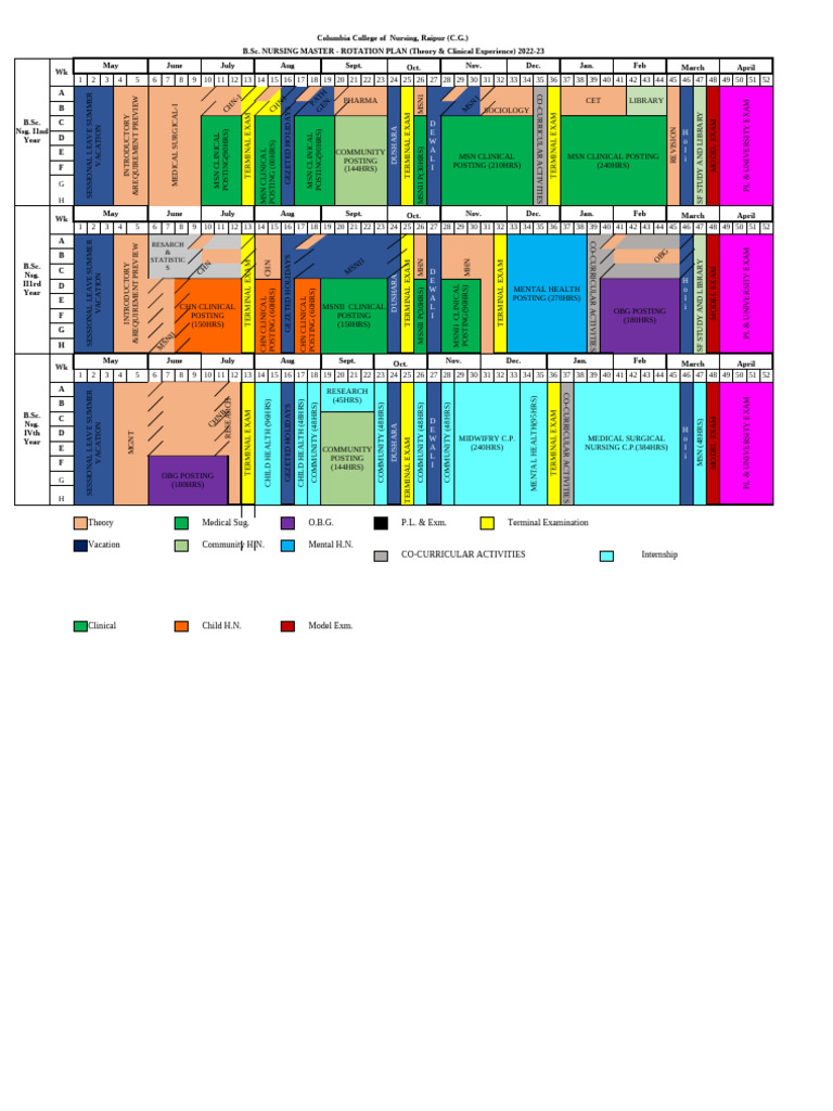 Master Rotation Plan Overview 2022-23 | PDF | Health Care | Medicine
