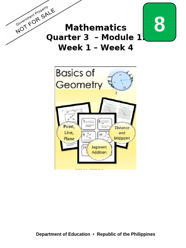 Grade 8 Math Module: Geometry Concepts | PDF | Line (Geometry) | Angle