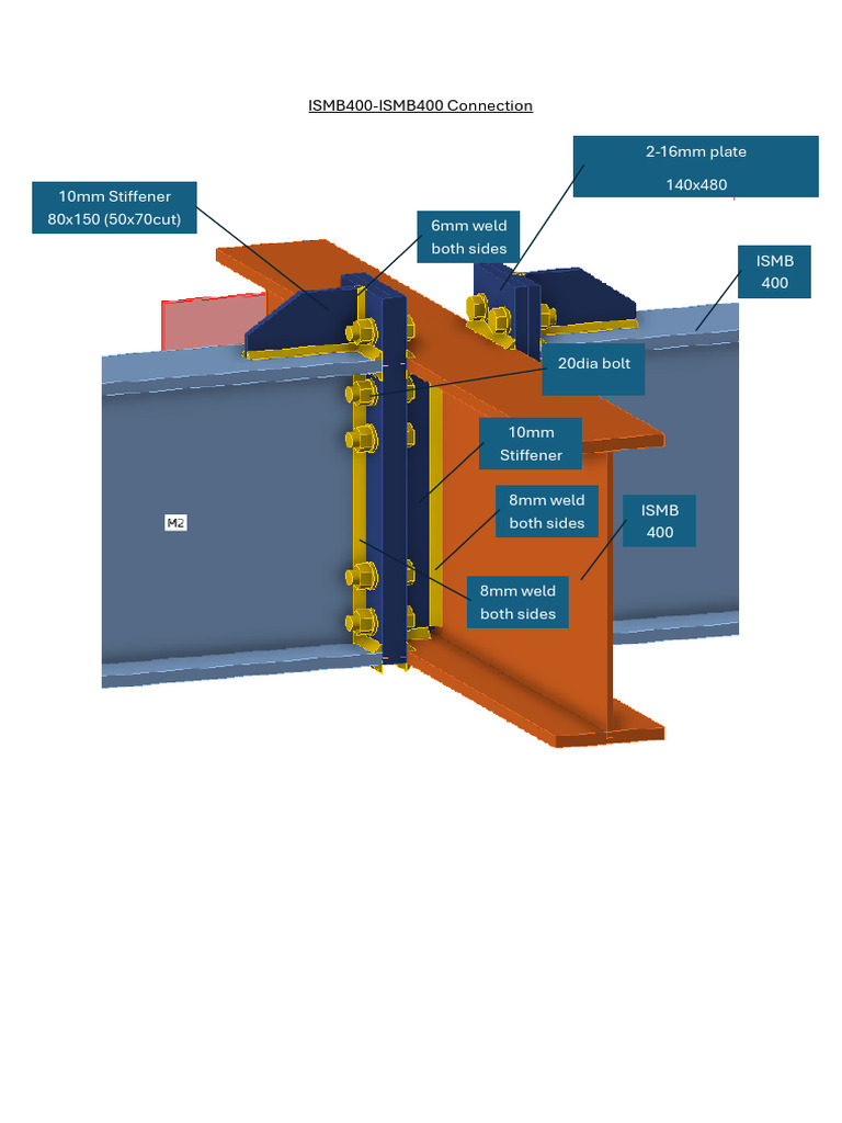 ISMB400 Connection Details and Specifications | PDF
