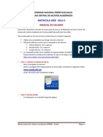 Manual Matricula Web 2011-II