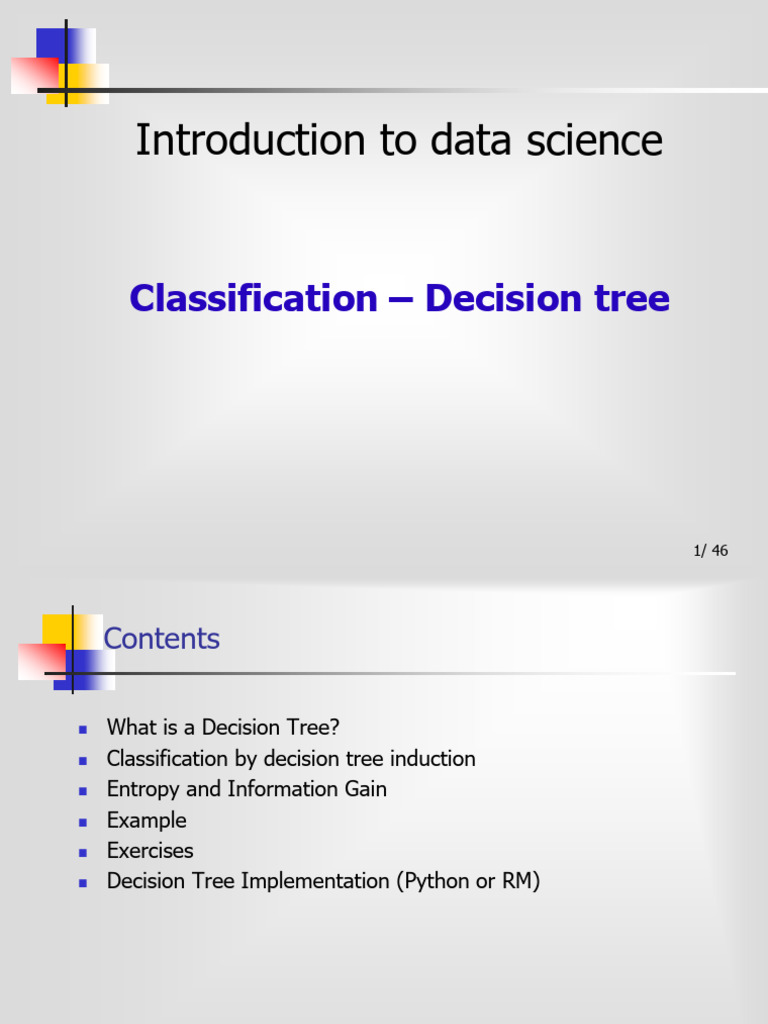 06 Classification Decision Tree | PDF | Applied Mathematics | Machine ...