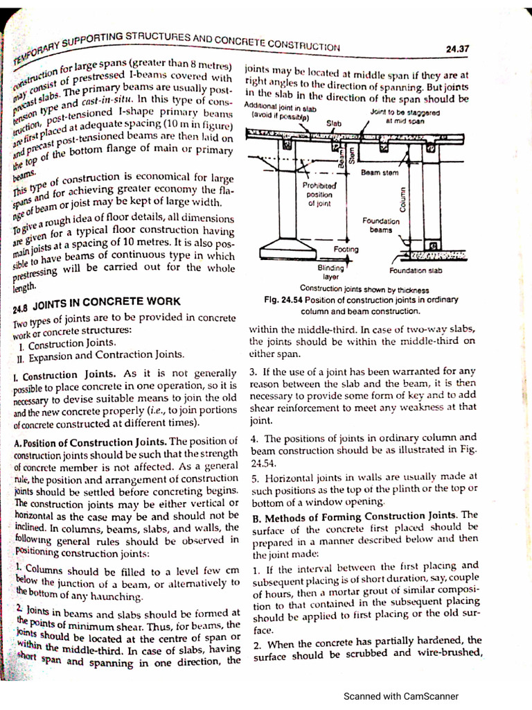 Construction and Expansion Joints | PDF