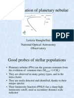 The Population of Planetary Nebulae: Letizia Stanghellini National Optical Astronomy Observatory