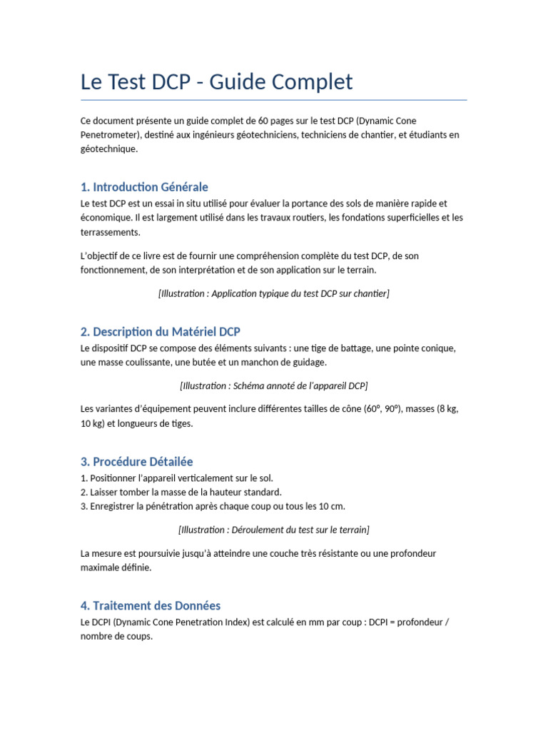 Guide Complet sur le Test DCP | PDF