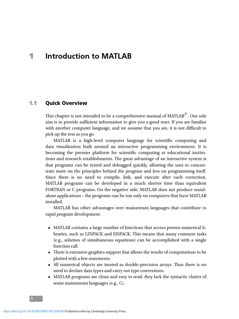 05.0 Pp 1 26 Introduction to MATLAB | PDF | Matlab | Parameter ...