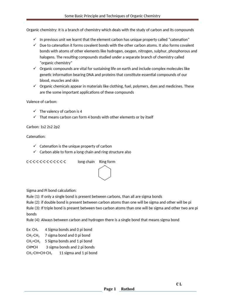Some Basic Compounds of Organic Chemistry | PDF | Isomer | Chemical Bond