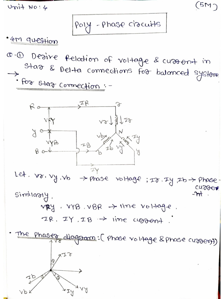 Electrical Poly Phase Notes | PDF