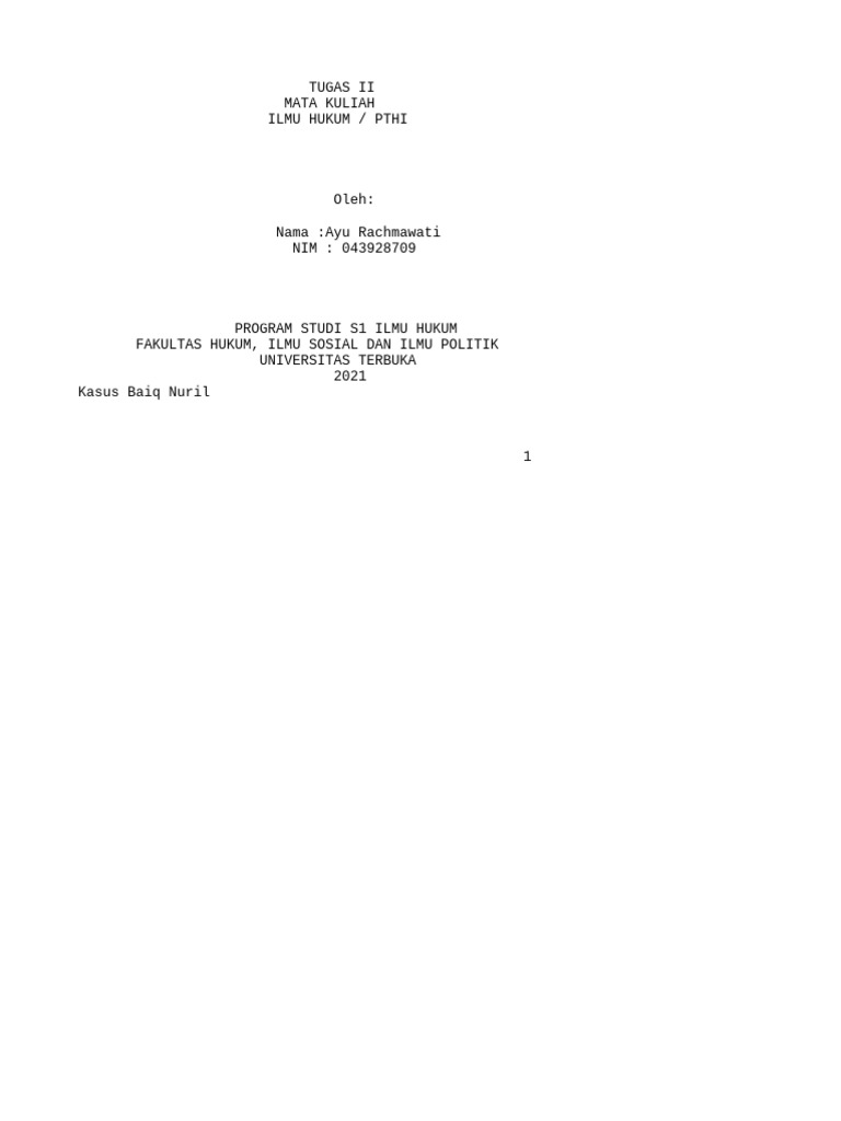 Kasus Baiq Nuril dan UU ITE di Indonesia | PDF