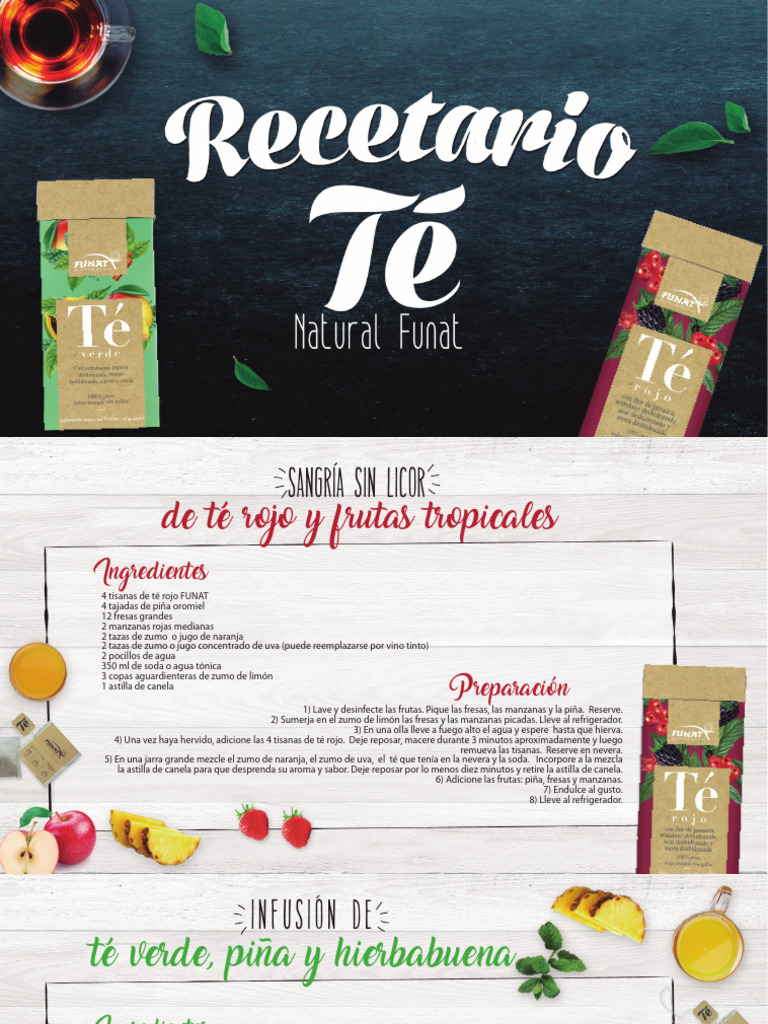 1636574929recetario Tes Funat - Global Nutrition | PDF | Té | Alimentos