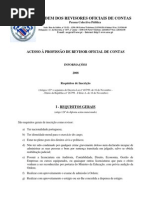 Acesso á profissão de ROC