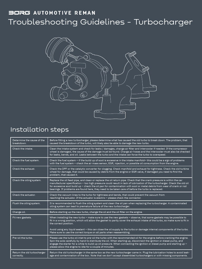 Turbocharger Valve Troubleshooting Guide | PDF | Turbocharger | Engines
