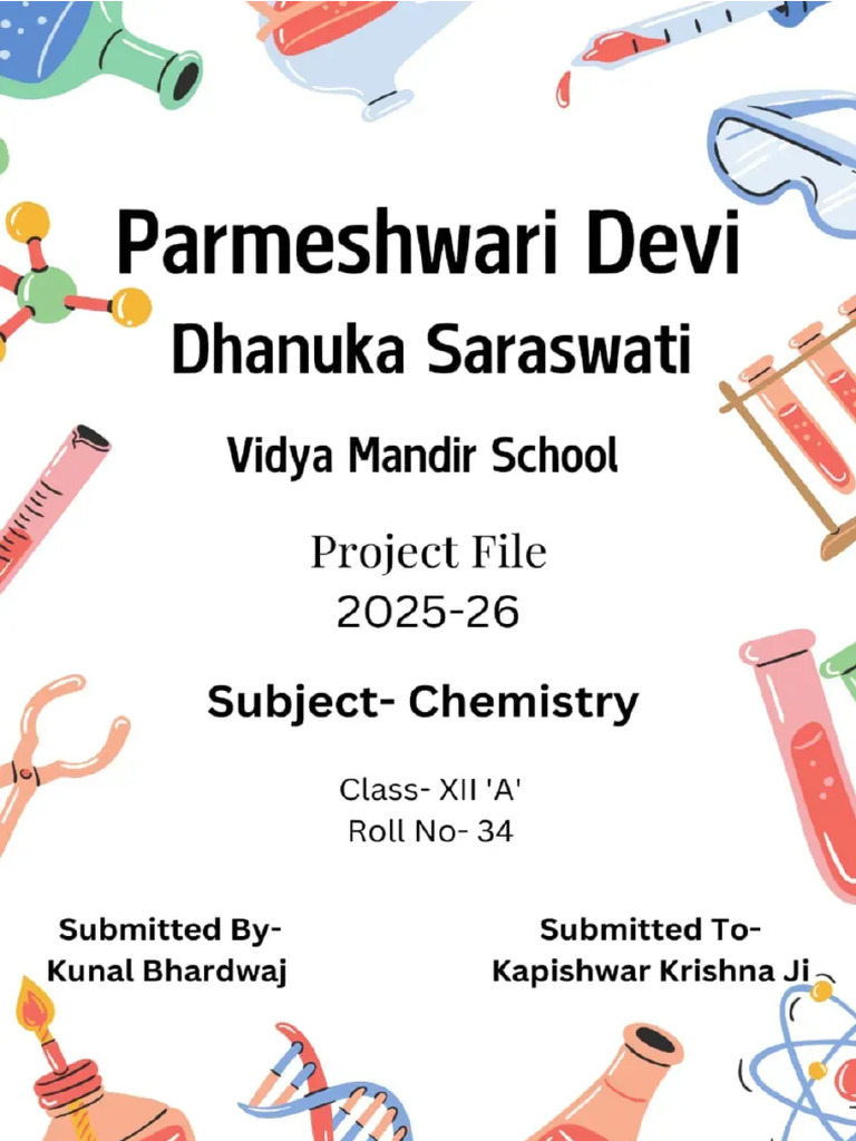 Chemistry Project File | PDF