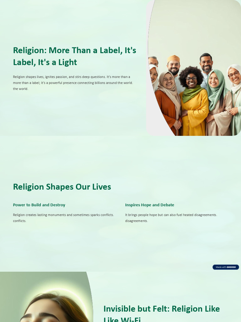 Religion More Than a Label Its a Light | PDF | Faith | Love