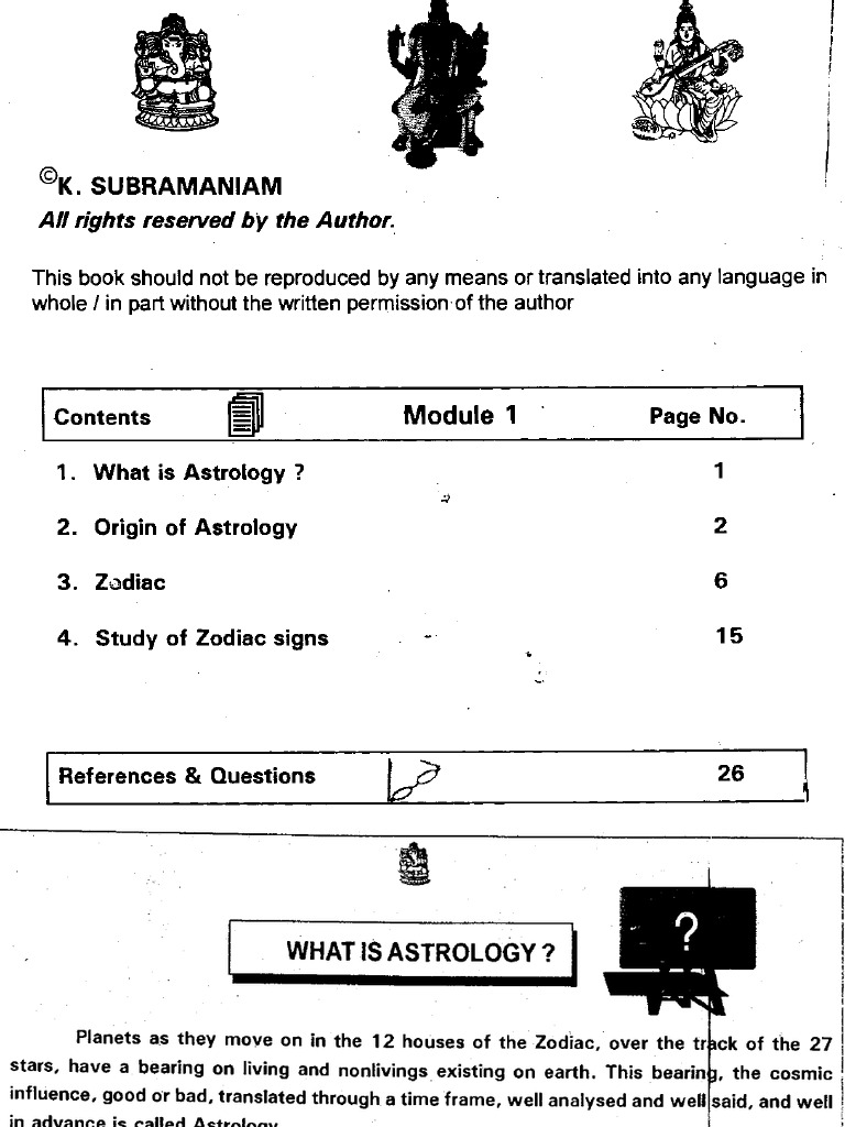 Ks Astro Book 1-28 | PDF | Zodiac | Technical Factors Of Astrology