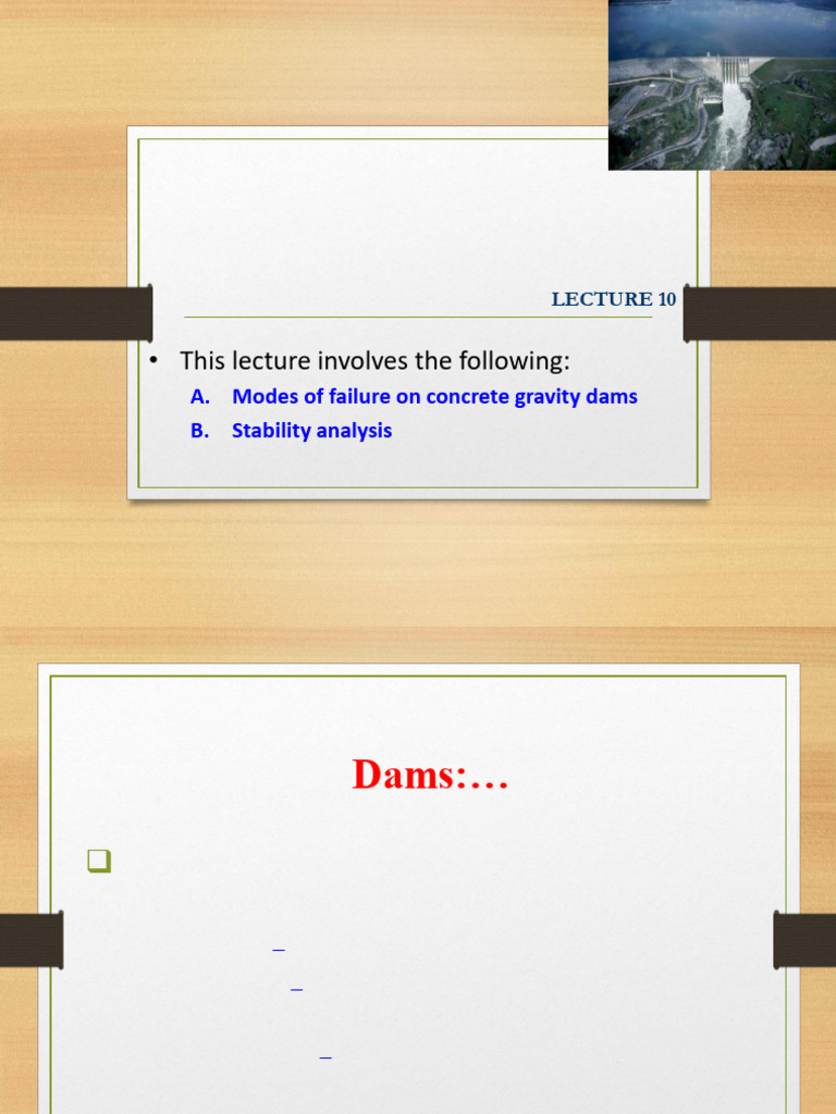 Modes of Failure in Gravity Dams | PDF | Dam | Stress (Mechanics)