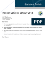 Statistical Bulletin: Index of Services: January 2012