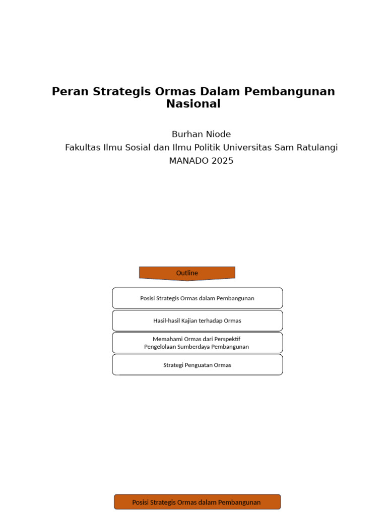 Peran Ormas dalam Pembangunan Nasional | PDF