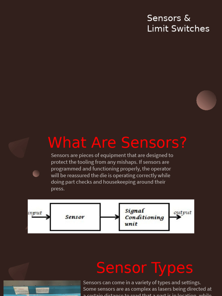 Press Operator Sensors and Limit Switches | PDF | Lubricant | Tools