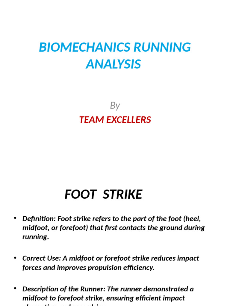 Running Analysis Project | PDF | Running | Musculoskeletal System