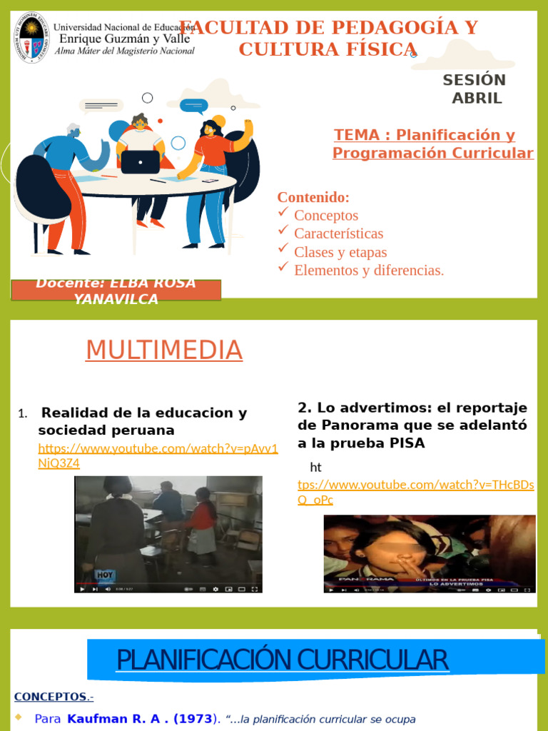 Programacion y Planificacion Curricular 2025 | PDF | Plan de estudios ...