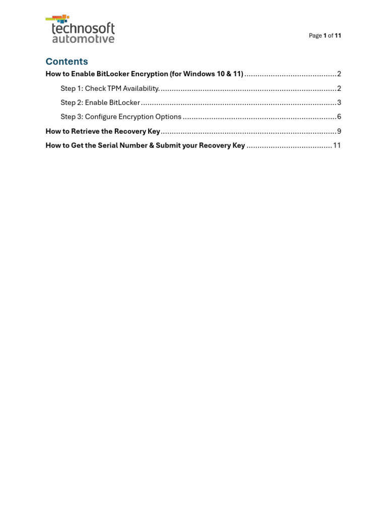 How To Enable and Retrieve Bitlocker (Windows 10 & 11) 2 | PDF ...