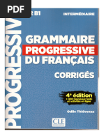 Grammaire Progressive Du Français - A2-B1 - Corrigés - 2019 | PDF