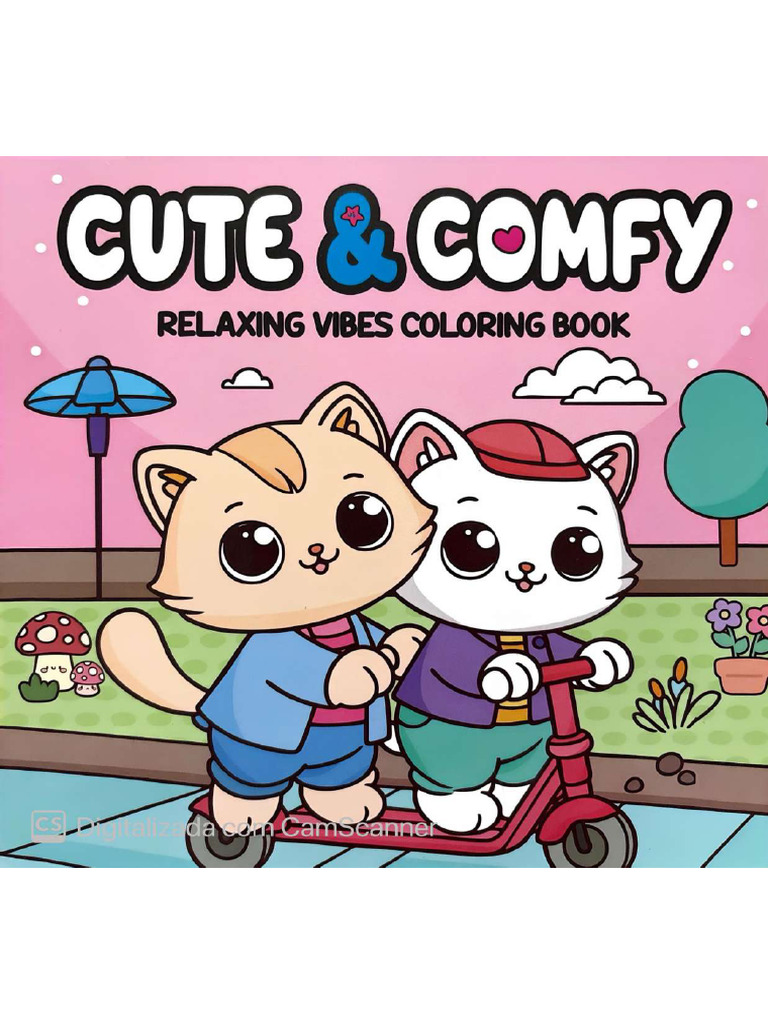 Cute&Comfy - Relaxing Vibes Coloring Book | PDF