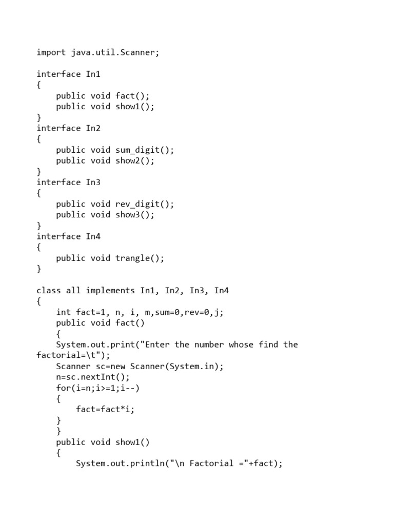 Java Program for Math Operations | PDF